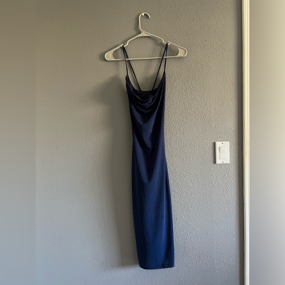 Windsor Navy Midi Dress